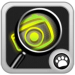 magnifying glass + loupe android application logo